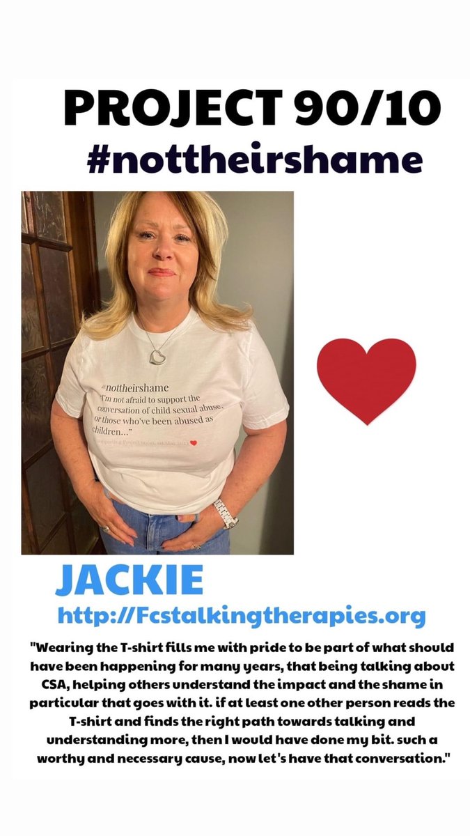 #NotTheirShame

Jackie has taken a stand to help those locked in silence. Thank you, we appreciate this. 

For more information please visit our website; notmyshame.global