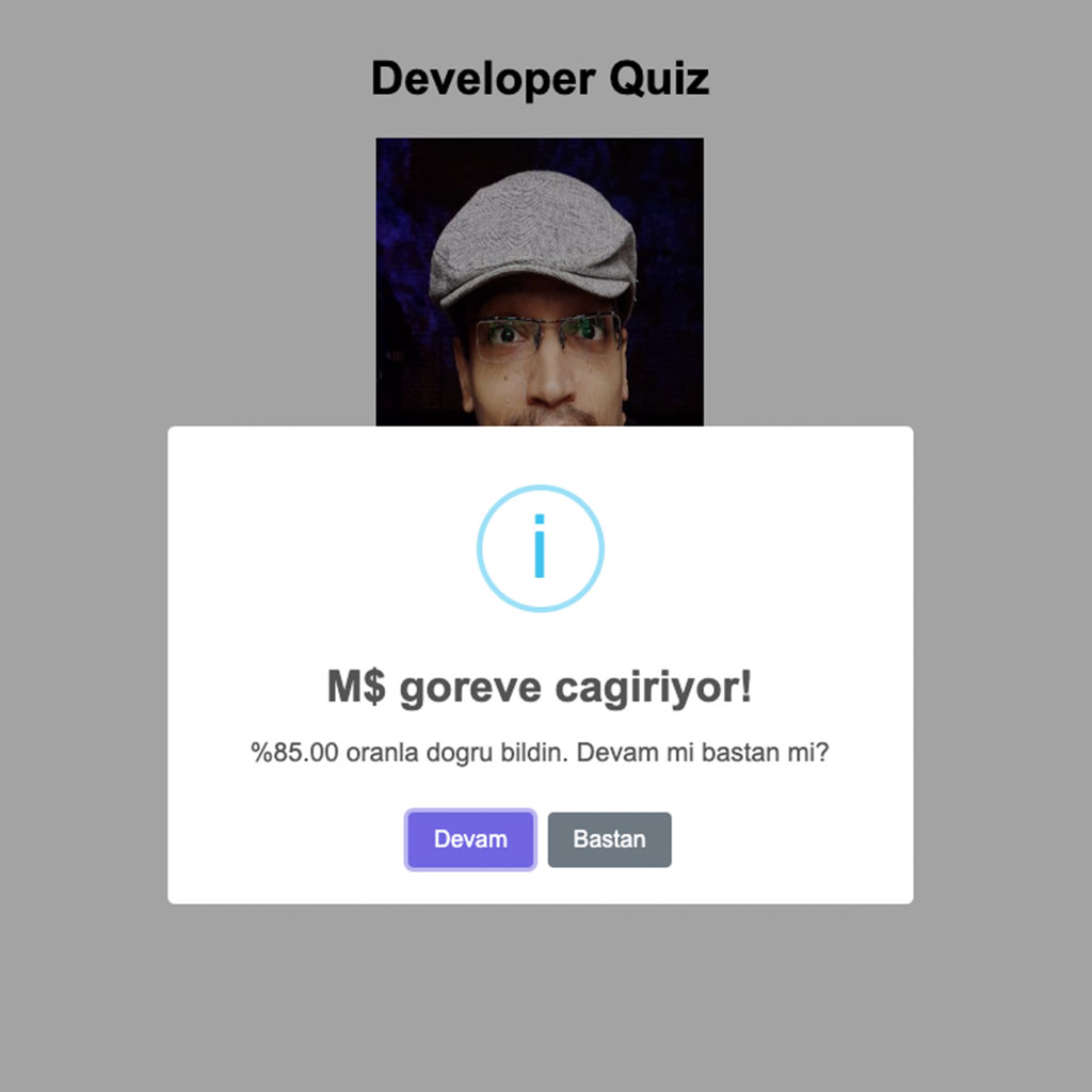 rahmidalici's tweet image. %85 fena bir oran değil ne dersin? @KommunityTR :))
#developerQuiz #developer #kommunityTR