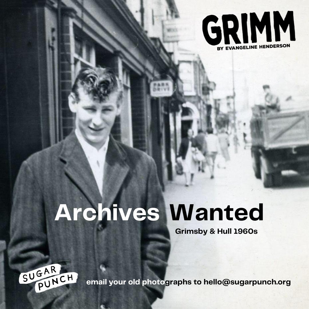 Do you have any old photos of you, your family or friends from Grimsby &amp; Hull in the 1960s?

We're looking to add a touch of familiarity to the set of GRIMM when it lands at <a href="/DocksAcademy/">Docks Academy</a> on Thursday March 14th.

Please email hello@sugarpunch.org with your photos 📷🧡