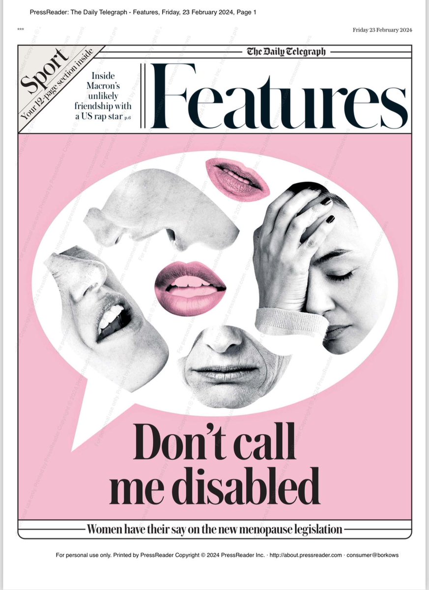 drlouisenewson's tweet image. More discussion about the new workplace menopause legislation in today's issue of the @dailytelegraph...