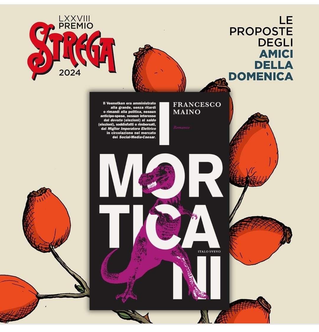 Anni fa ho avuto la fortuna di far parte della giuria del @PremioCalvino e di contribuire alla vittoria dello splendido 'Cartongesso' di Francesco Maino (Einaudi 2014). Cosa penso del suo secondo libro, 'I morticani' (@italosvevolibri), l'ho scritto proponendolo al @PremioStrega