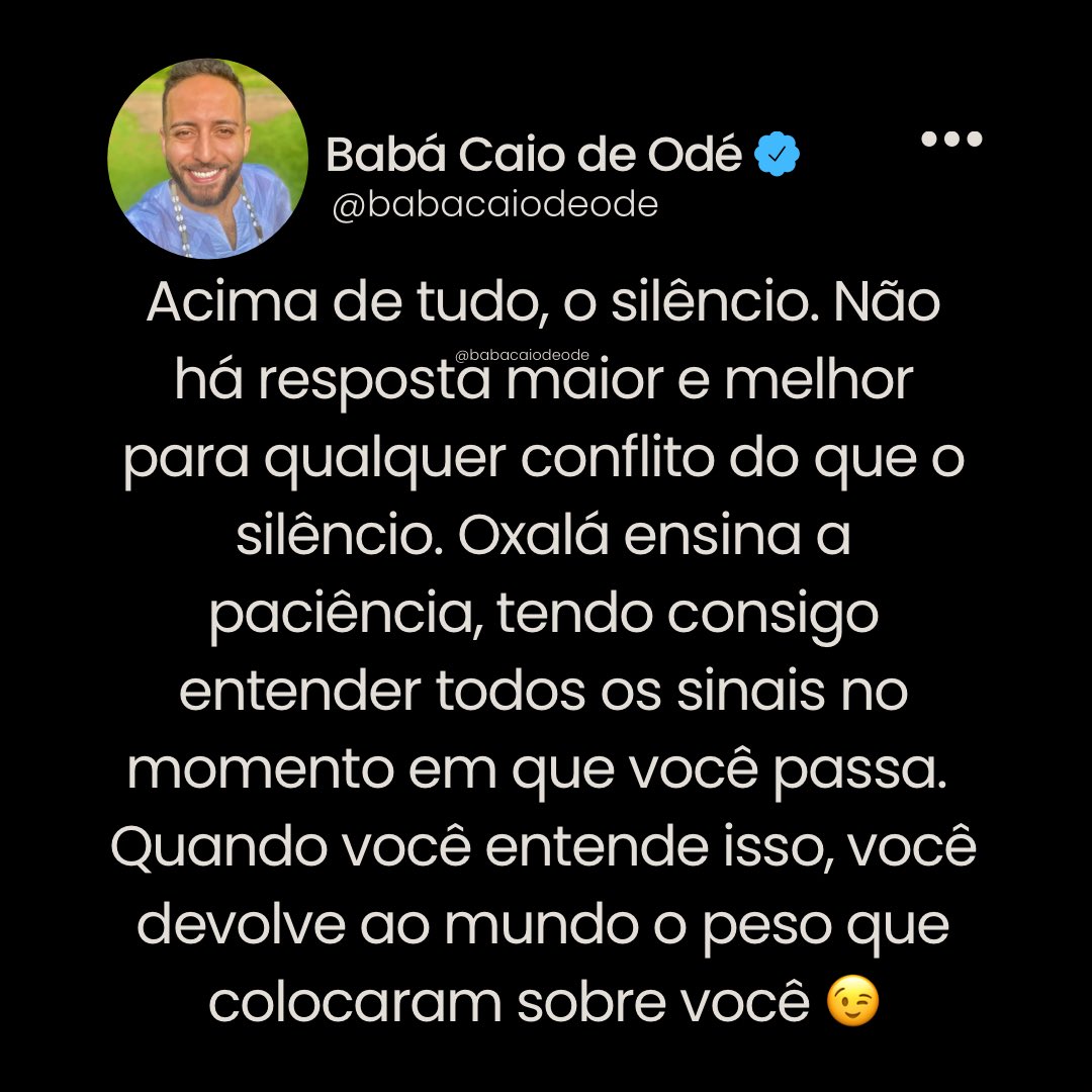 Bàbá Caio de Odé tweet media