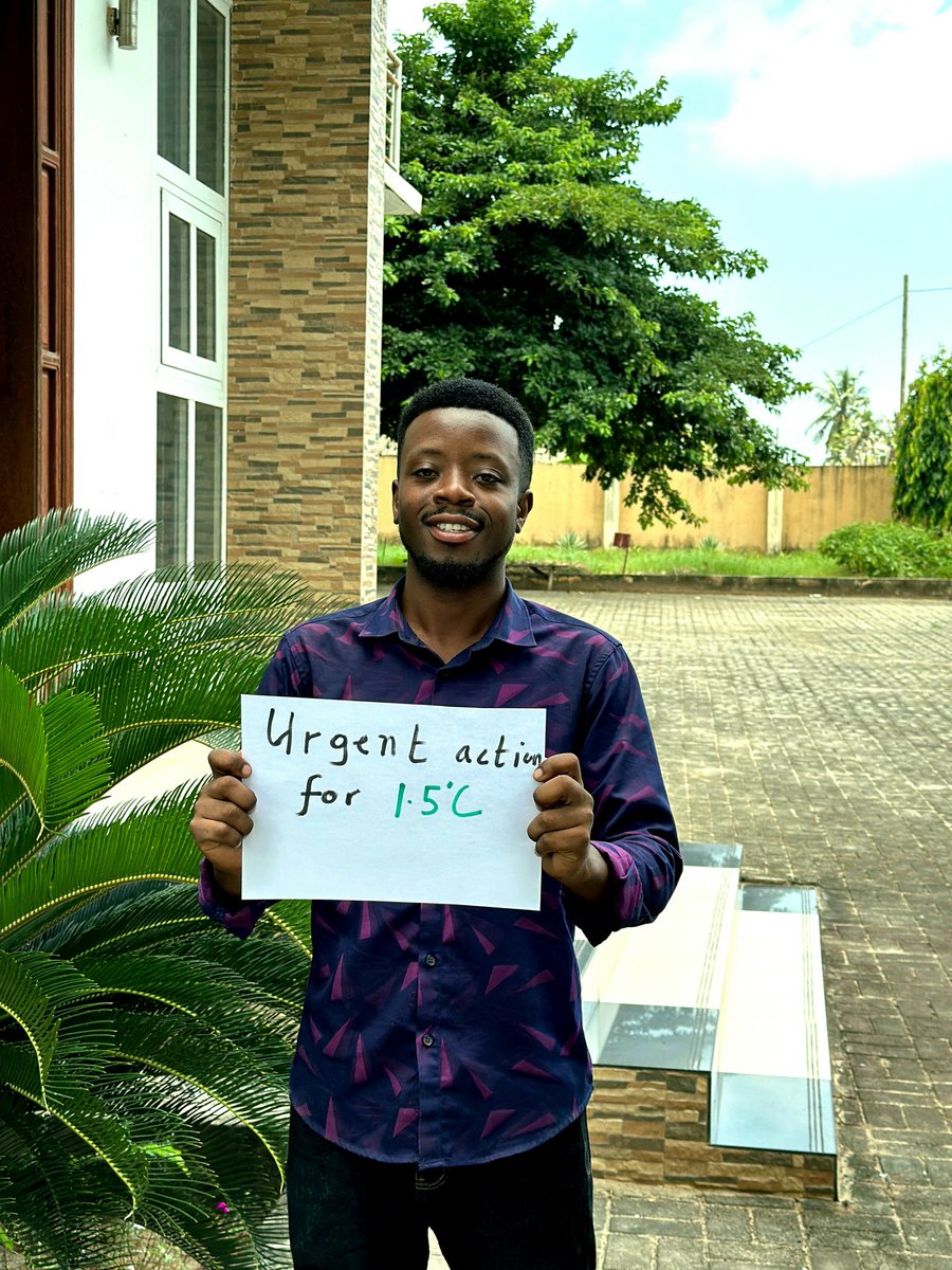 KellyBenny5's tweet image. We hold the obligation to uphold the 1.5°C limit.
#ClimateAction #EndFossilfuel 
@GreenFaith_Afr @GreenConservers @MikeHudema @PowerShftAfrica @antonioguterres @merynewarah @ZakiMamdoo