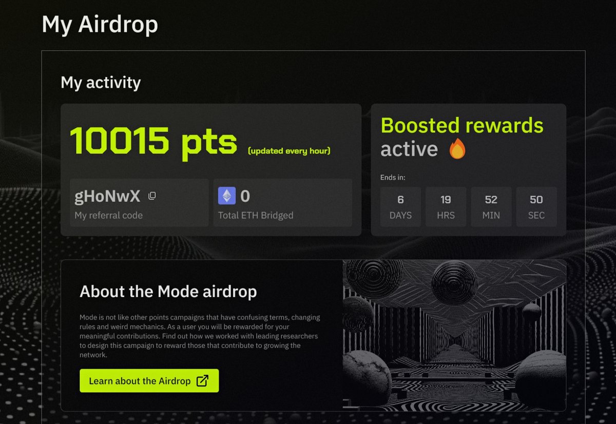 jamiectyp's tweet photo. 🌠 A stellar moment! AIRDROP for mode network is here!  

🚀 Visit: https://t.co/gbfV3moq9p 
✅ Use code: Ys53H2 
 🎚 Make sure your wallet is secure. 
🎁 Pick up your tokens in the airdrop section!  

🌌 Your chance to shine with @modenetwork !  

#modenetwork #modenetworkairdrop #Airdrop #ETH #BNB #web3 #token #newairdrop #l2 #Layer2 #binancebacked #binance