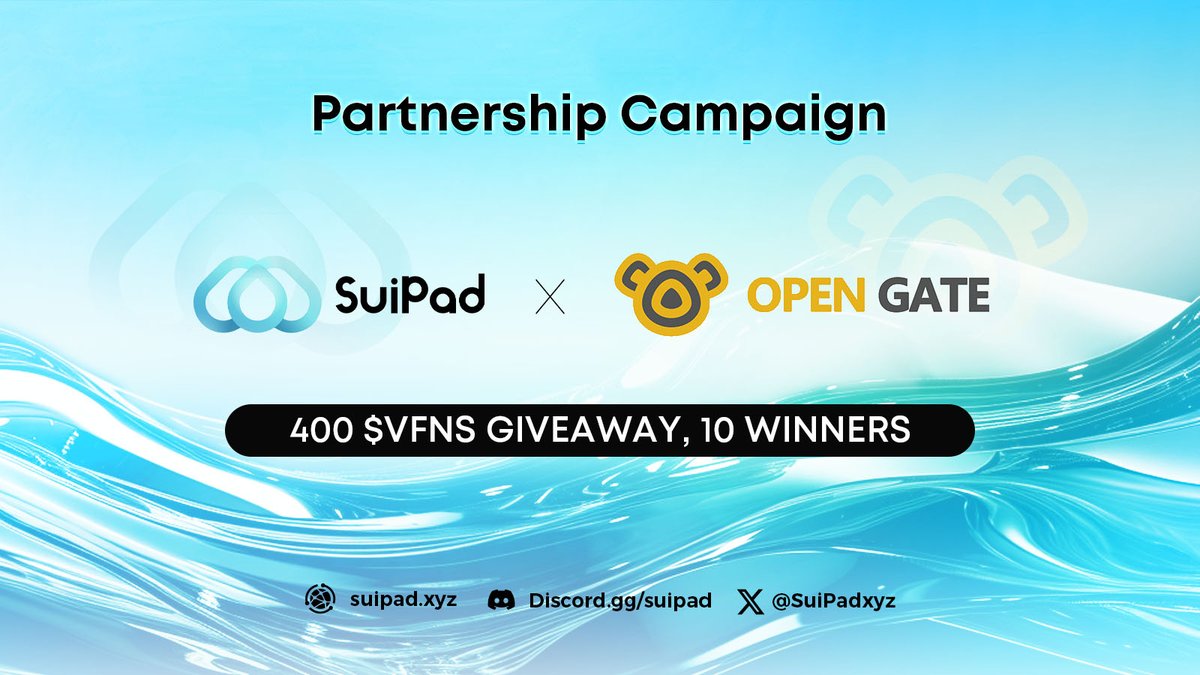 🌊 Dive into the future of #NFTs with our exciting collaboration with <a href="/OpenGateNFT/">Jaloliddin Matsaidov</a>!

💡 Revolutionizing NFT tech and IP collaborations, they're at the forefront of Web3 innovation.

🎉 To celebrate, we're giving away 400 $VFNS tokens (approx. 200 USDT value) to 🔟 lucky winners!