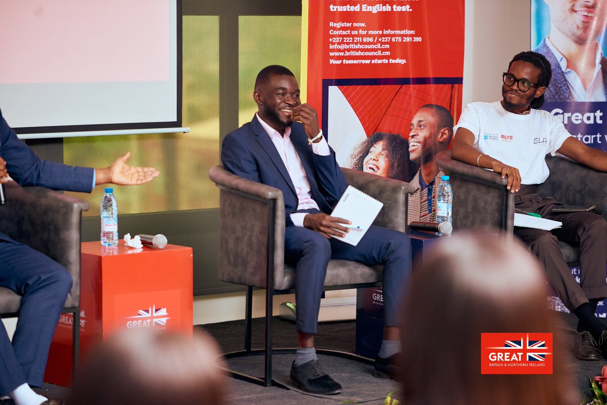 FelixFomengia's tweet image. Very honoured to speak at the UK Education Forum, as a panelist to share insights on UK Study experience, UK scholarship opportunities and a highlight of my journey as a @CheveningFCDO Scholar. 

Grateful to the @BritishCouncil, @UKinCameroon, @StudyUKBritish for the opportunity…