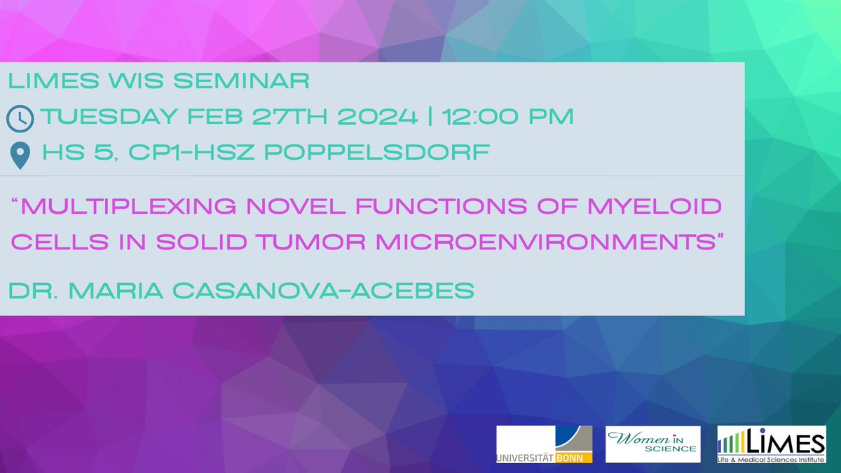 There is a new #limes_wis_seminar next Tuesday! This time at the Hoersaalzentrum in Poppelsdorf. Everybody can join!