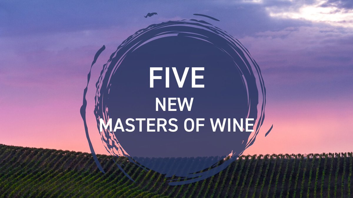 mastersofwine's tweet photo. We are delighted to announce five new Masters of Wine have joined the membership.

Congratulations to Emily Brighton MW, Christopher Martin MW, Robert Mathias MW, Dror Nativ MW and Pietro Russo MW!

Read the full press release here: https://t.co/OiLDE5j7cn

#mastersofwine https://t.co/tkQNHG6loo