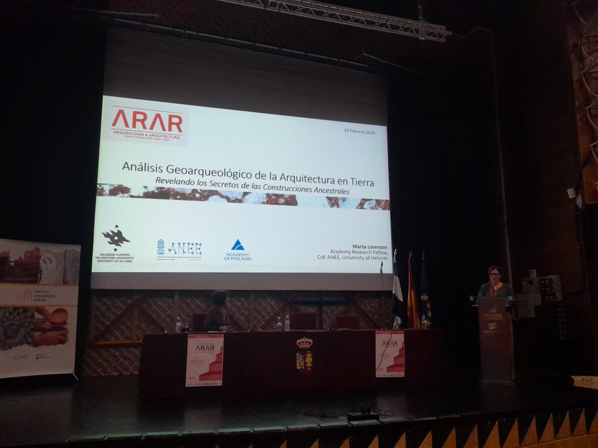 Second day of the ARAR conference.  Such a great opportunity to exchange ideas with archaeologists and architects working with earth #archaeology #architecture