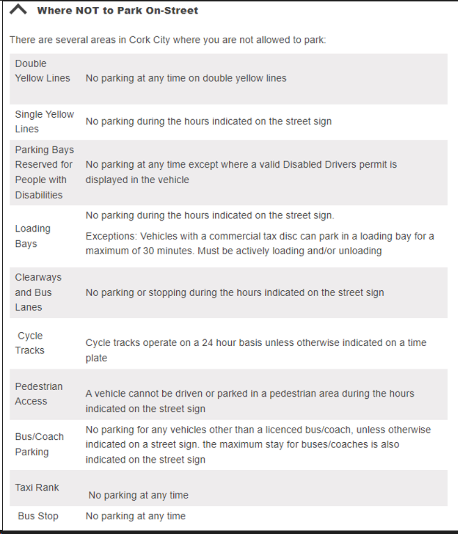 Although on-street parking is free on Sunday in Cork City, parking regulations still apply and are enforced . More info on bit.ly/4901xxn