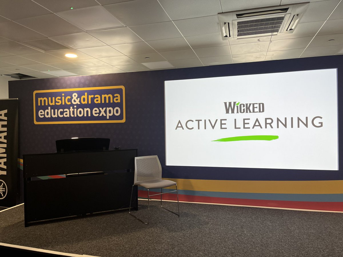 Great start of the day- Warm ups with Wicked Active Learning @MusicEdExpo @WICKED_Musical