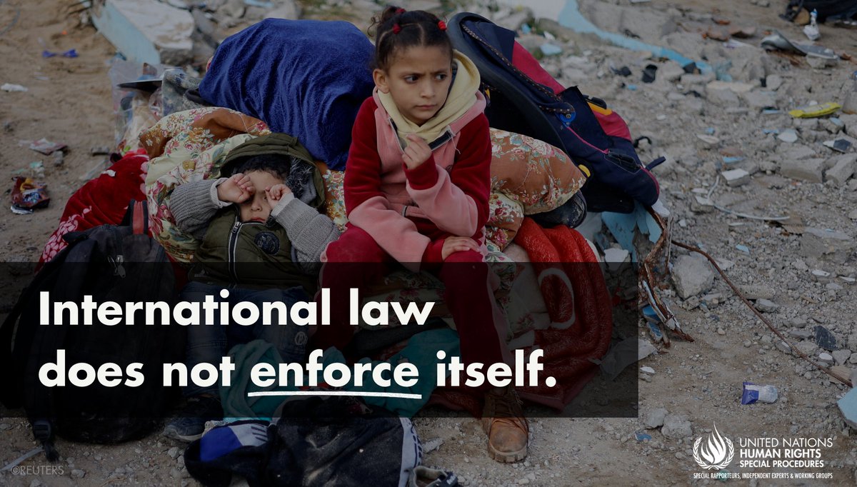 UN_SPExperts's tweet photo. Arms exports to #Israel that would be used in #Gaza likely to violate international humanitarian law and must stop immediately, UN experts warn: "All States must do their part to urgently end the unrelenting humanitarian catastrophe in Gaza":

https://t.co/zzIvaKy74b https://t.co/Vej6xNajnm