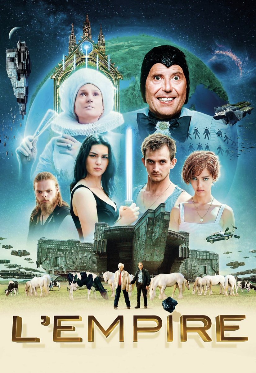 cinepech's tweet photo. Sur le papier très intéressant avec son lot de références. Le design des vaisseaux est sublime et le mélange avec le village est réussi. Cependant j'ai un problème avec l'écriture des personnages, notamment Jony, on se croirait dans un mauvais James Bond.

L'Empire - ⭐⭐✨ https://t.co/EzIh0ywe7r
