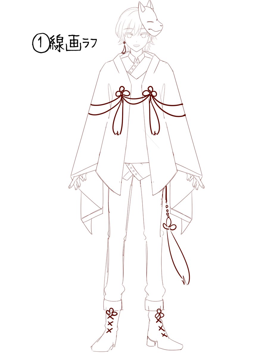 イラスト作成 量産】ジャージメイドイラスト制作します！TRPG立ち絵、SNSアイコン