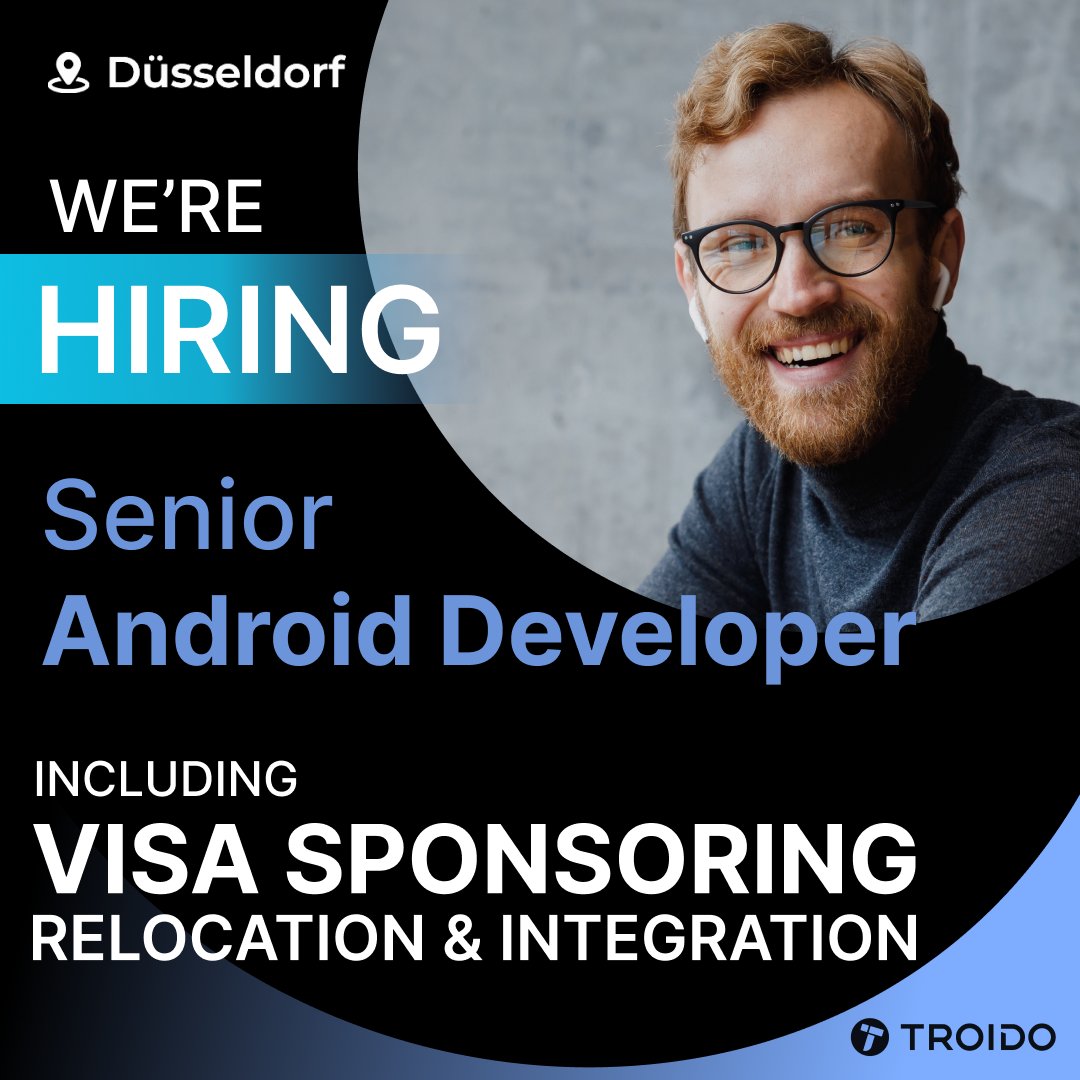 🌟 Join the #TROIDOTeam in Düsseldorf! Seeking a Senior #AndroidDeveloper with perks like visa sponsorship &amp; relocation assistance. Ready for a career leap? Apply now! #TechJobs #DeveloperLife #HiringNow 
troido.com/careers/