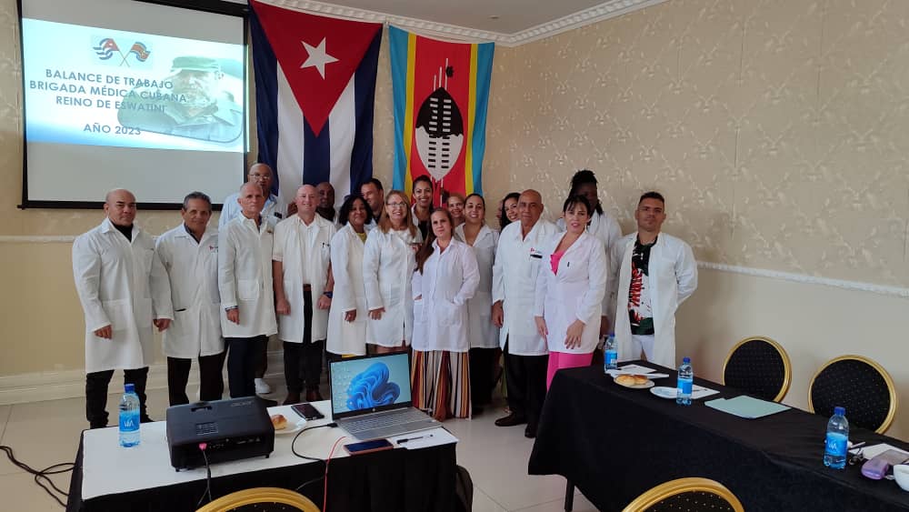 Balance anual Nacional Brigada Médica cubana en Eswatini. #CubaCoopera