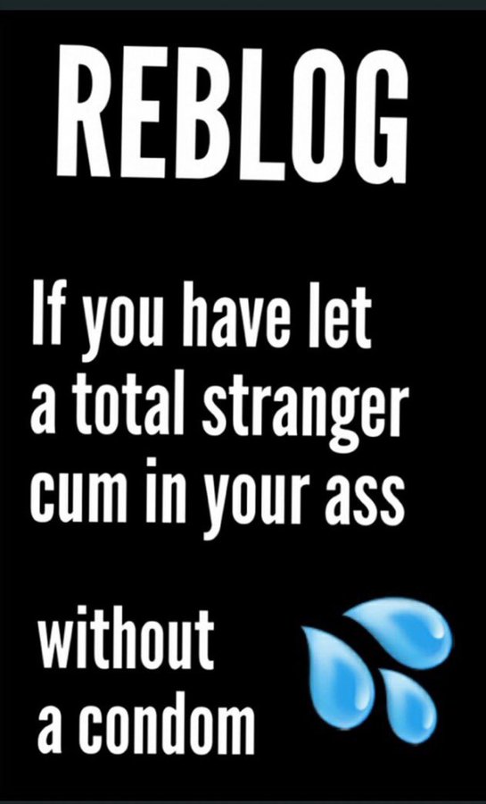 Actoys's tweet photo. 🚨RT if you have let a total stranger cum in your ass without a condom🔞#cum #horny #gay #slut https://t.co/c3XD12Evuk