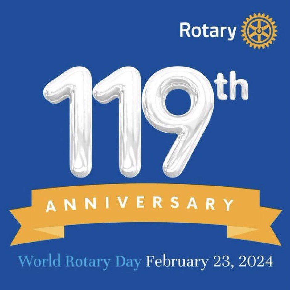 RotarySaEst's tweet photo. Happy Birthday #Rotary https://t.co/TNjWAuKHaC