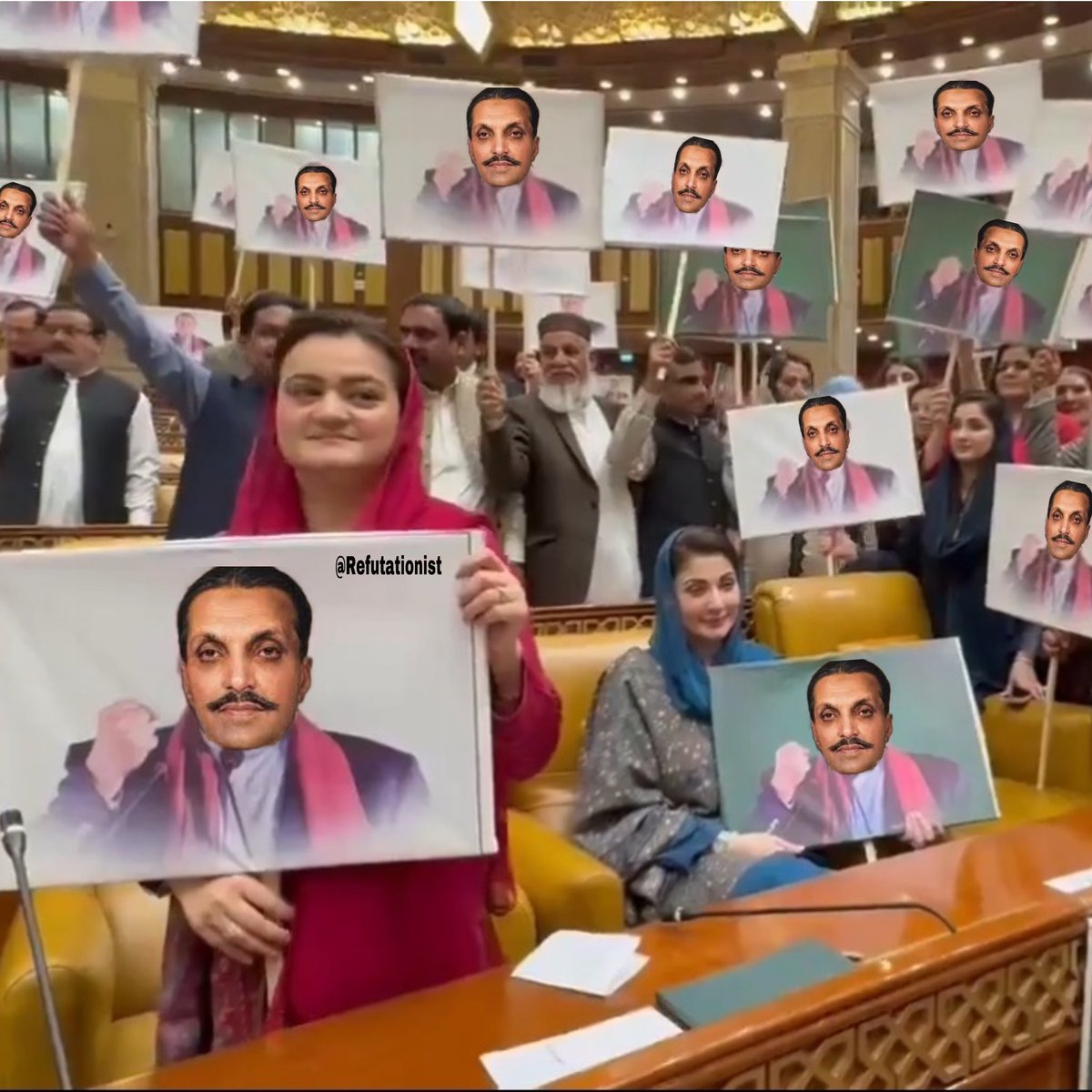 RealWaqarMaliks's tweet photo. مریم نواز کو مارشل لاء ایڈمنسٹریٹر پنجاب سیلیکٹ ہونے پر مبارکباد یقین ہے وہ اپنے روحانی دادا سے زیادہ ظلم کریں گی اور انکی روح کو ثواب پہنچائیں گی!!! https://t.co/tqC9B5ijaz