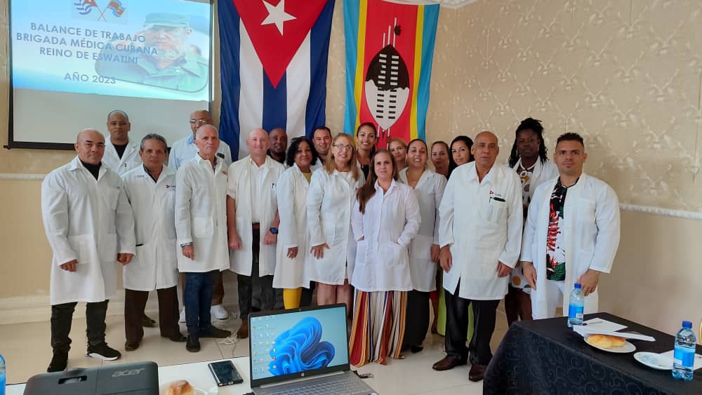 Se Realiza en Mbabane el Balance Nacional de la BMC en Eswatini exponiéndose resultados de trabajo , se realiza discusión y análisis de los mismos durante el año 2023  y se trazan estrategias para el 2024...#CubaCoopera , #CubaViveEnSuHistoria , #CubaporlaViva