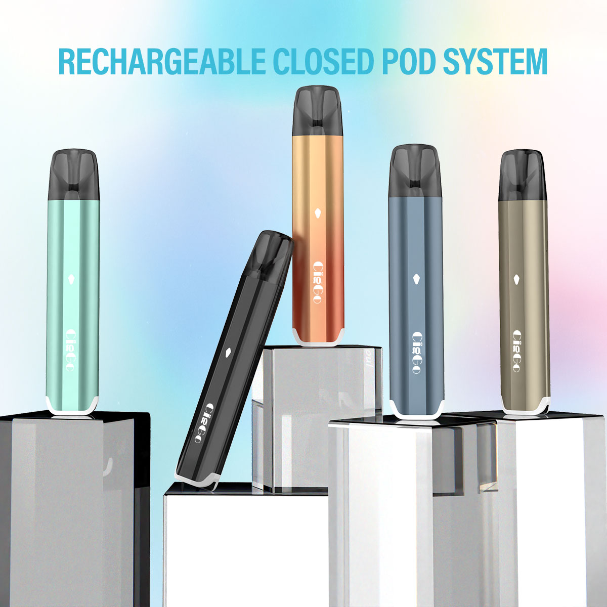 EPEVAPE_CLUB's tweet photo. CigGo Bysoul Refillable Pod Vape System Kit
-Device Size:23*13.2*116MM
-750mAh rechargeable battery device
-Type-C USB charger
-Colorful lights light up in turn at the
bottom.
-5 Colors Available.
#vape #disposablevape #wholesaleivape #vapes #puff #atomizer #ecigarette #ciggo https://t.co/0TDOvaaJy8