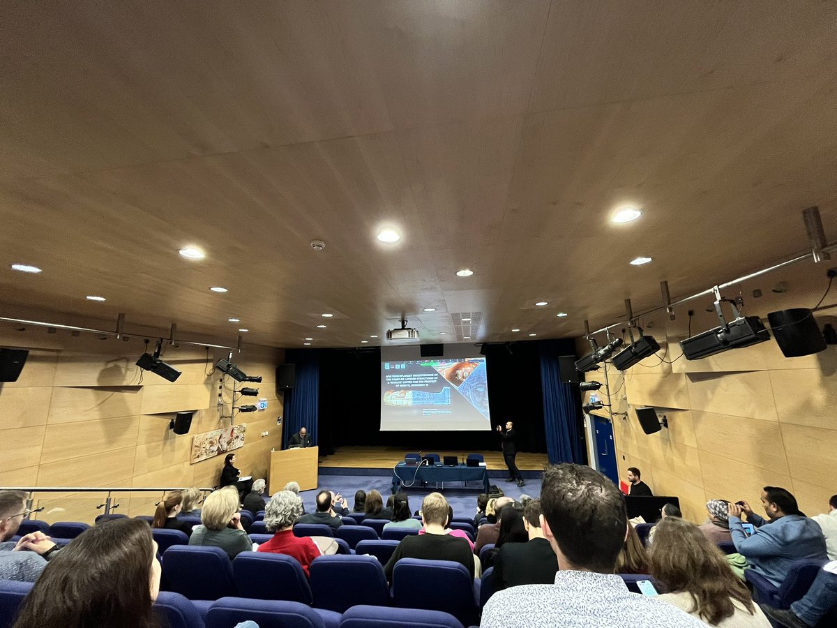 sarah_hany's tweet photo. Day 2 of #coffinsincontext conference organised by @FitzMuseum_UK and hosted by  @christs_college Cambridge https://t.co/34euEb7Azi