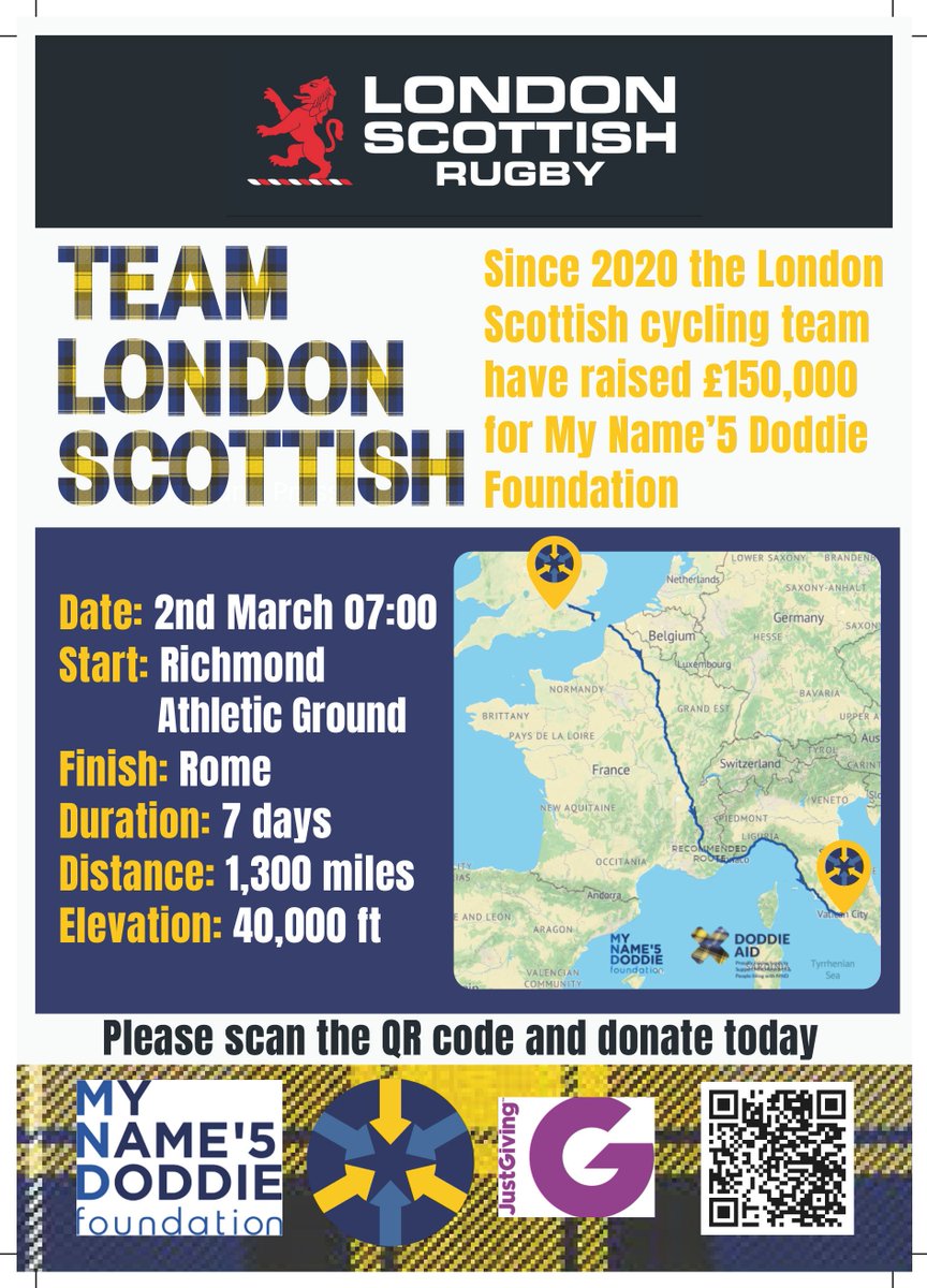 LSFCOfficial's tweet photo. TEAM LONDON SCOTTISH 

Please make sure to support team London Scottish as they complete an epic cycle for the MND foundation!

🔗https://t.co/9U1OYtG9SC

#forthepride https://t.co/nBRzXpiLQS
