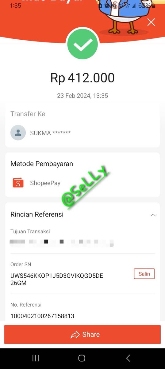 hallo boleh bantu rt gaa, anak go ku salah tf. manatau ada yang punya shopee dengan nomor dibawah bisa minta tolong dibalikin yaa☹️☹️☹️nominal nya juga lumayan.

terimakasi💗🎀