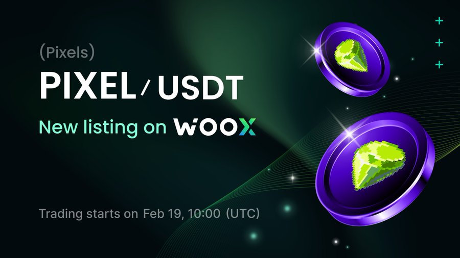WOO_network_ar's tweet photo. إسقاط التعريف التالي في ألعاب web3 من @Ronin_Network  👀
إن $PIXEL (@pixels_online قادم إلى WOO X. 
✅ الودائع الخاصة برمز $PIXEL مفتوحة الآن https://t.co/DZszBMMbSX