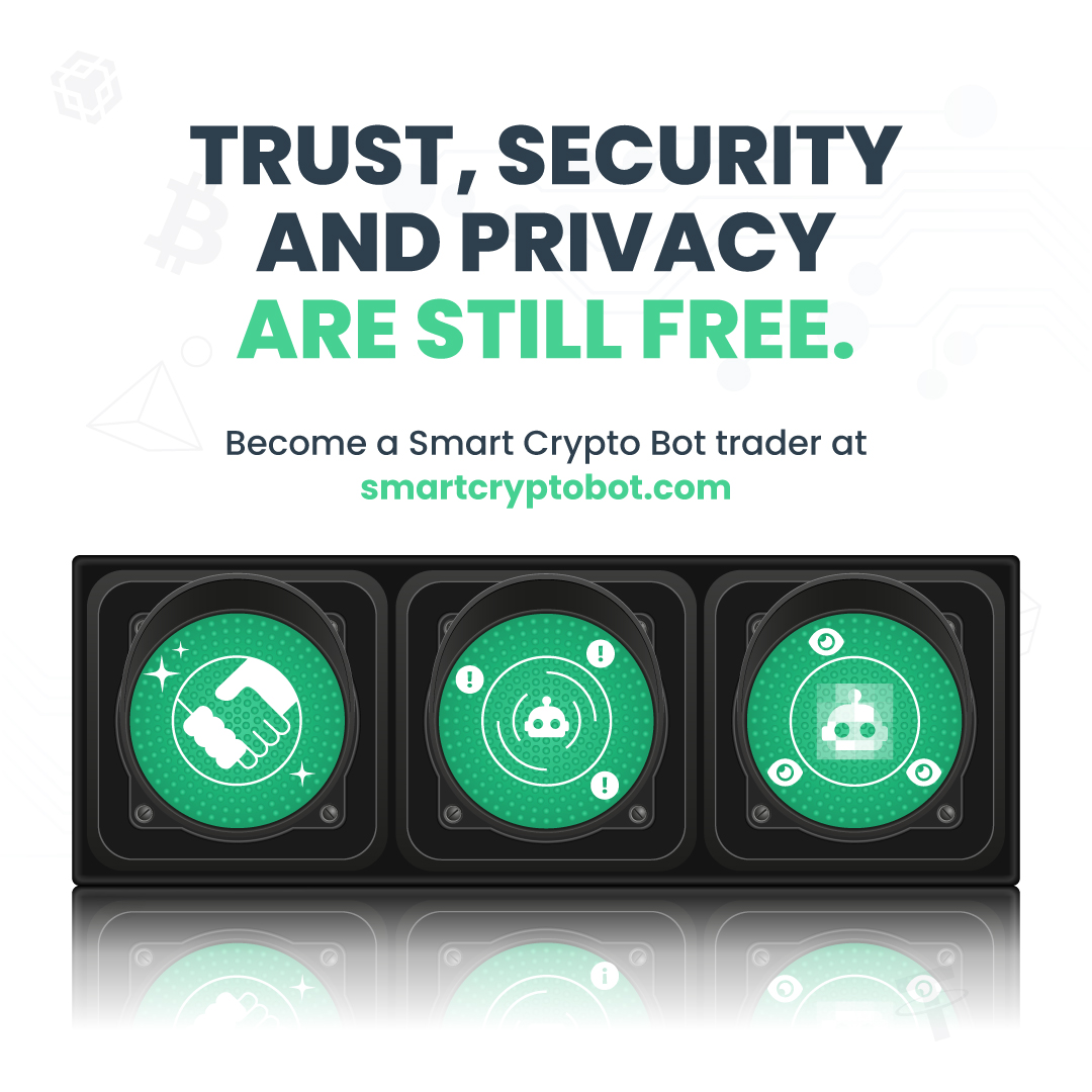 smart_cryptobot's tweet image. Our platform is built on trust, security and privacy. Become a member today and start trading your #crypto without worries.

Get Smart Crypto Bot now by visiting smartcryptobot.com

#smartcryptobot #scb #trust #security #privacy