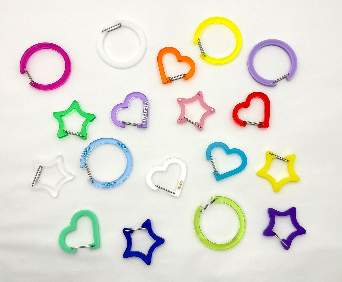 カラフルでかわいい😍 アクリルカラビナ3個セット🆕 特価330円😂 #推し