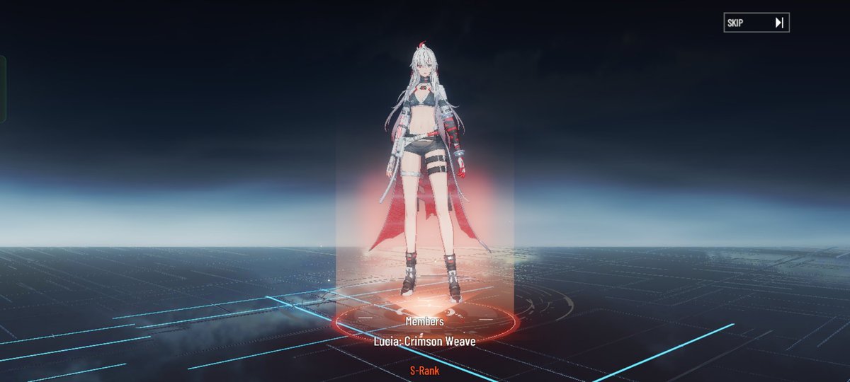 morph_boy's tweet photo. Yesss! I got Crimson Weave and her weapon 👍✨ #punishinggrayraven #pgr #grayraven #crinsonweave #ALPHA https://t.co/M7w5ieTnRh