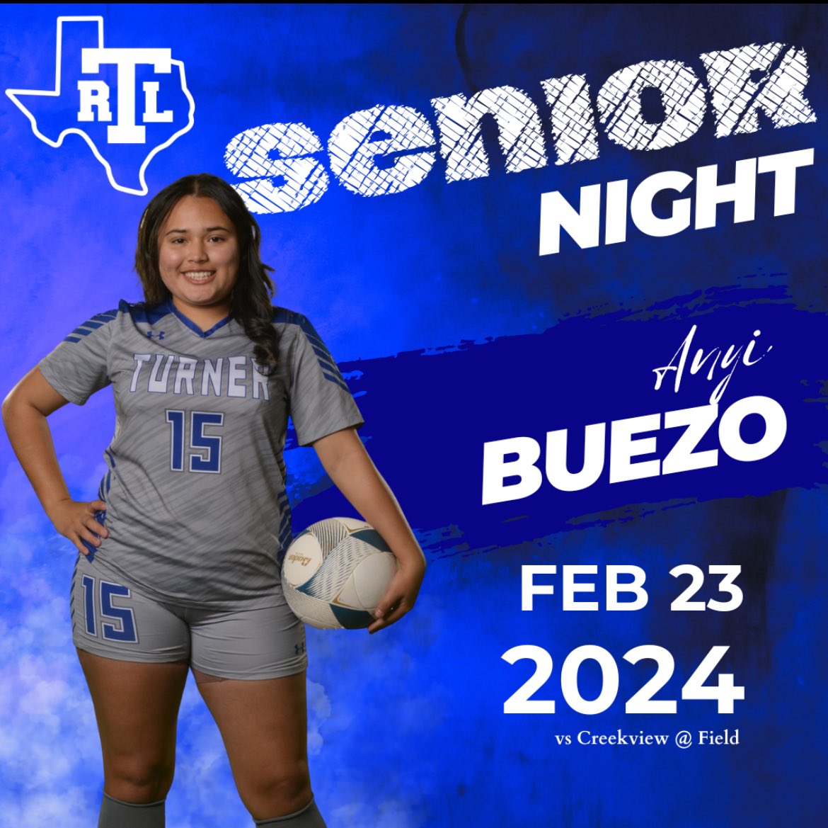 RLTCFB (@rltcfb) on Twitter photo ✨SENIOR SPOTLIGHT✨⚽️ It’s SENIOR NIGHT for our 2 beautiful SENIOR soccer girls, Alizabeth Garcia & Anyi Buezo! Come out and support our <a href="/rltgirlssoccer/">RL Turner Girls Soccer</a> as they take on Creekview 5:15PM at Field Middle School! Good luck, girls!! #seniorszn #classof2024 #feedthepride ✨SENIOR SPOTLIGHT✨⚽️ It’s SENIOR NIGHT for our 2 beautiful SENIOR soccer girls, Alizabeth Garcia & Anyi Buezo! Come out and support our <a href="/rltgirlssoccer/">RL Turner Girls Soccer</a> as they take on Creekview 5:15PM at Field Middle School! Good luck, girls!! #seniorszn #classof2024 #feedthepride