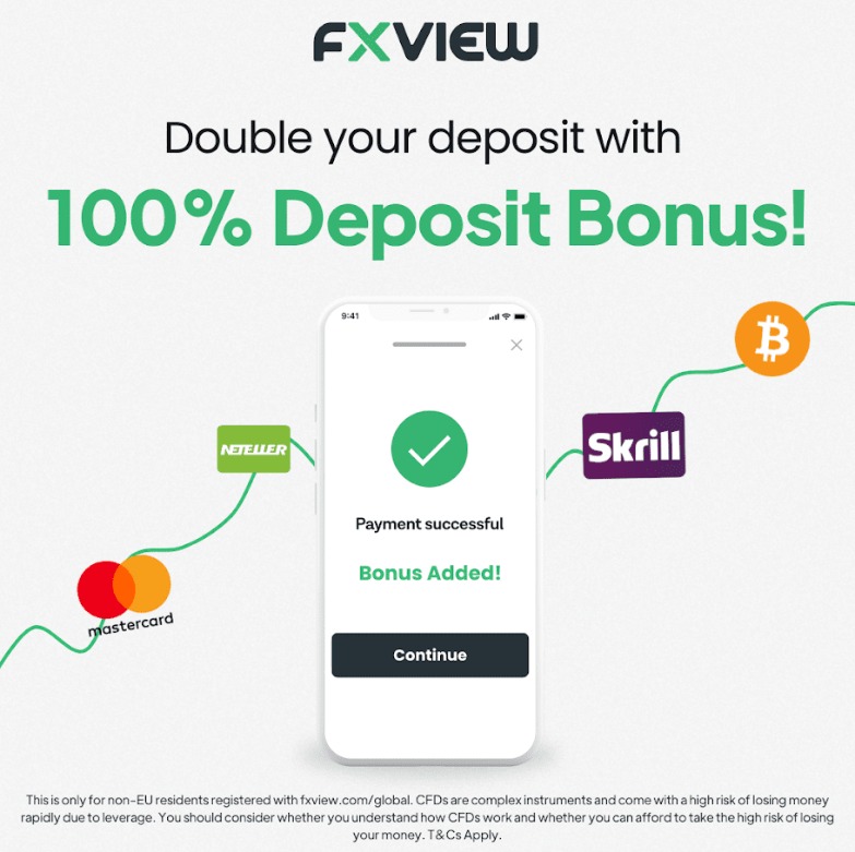 Time to Elevate Your Trading!💯
Enjoy a 100% bonus on every deposit*, and double your trading power without any extra cost. 
Start trading today!

*minimum deposit $200

global.fxview.com/register?refLi…

#Fxview #DepositBonus #Trading