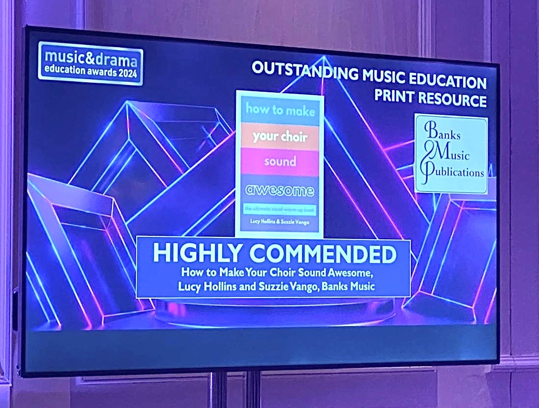 Banks Music (@banksmusic) on Twitter photo Thrilled to bits to have been awarded a "Highly Commended" for #howtomakeyourchoirsoundawesome at the <a href="/MusicTeacherMag/">Music Teacher</a> <a href="/MusicEdExpo/">Music & Drama Education Expo</a> awards ceremony last night! Available to buy from the <a href="/ExCathedraEd/">Ex Cathedra’s Education & Participation team</a> stand (C13) today. Thrilled to bits to have been awarded a "Highly Commended" for #howtomakeyourchoirsoundawesome at the <a href="/MusicTeacherMag/">Music Teacher</a> <a href="/MusicEdExpo/">Music & Drama Education Expo</a> awards ceremony last night! Available to buy from the <a href="/ExCathedraEd/">Ex Cathedra’s Education & Participation team</a> stand (C13) today.