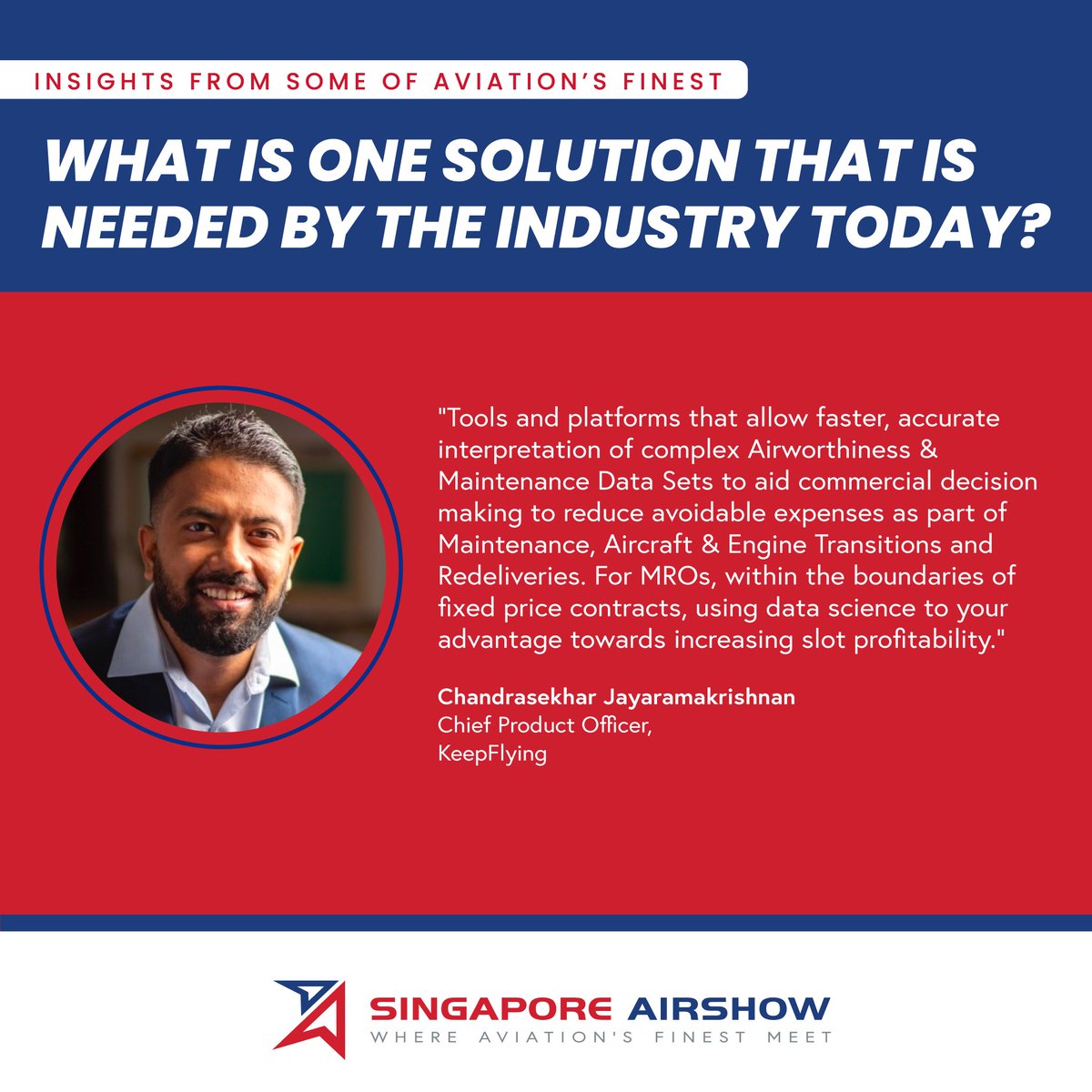 What goes on in the entrepreneurial minds behind the startups of What’s Next @ Singapore Airshow? Hear from @3IPK_ and KeepFlying on solutions needed in the industry today.