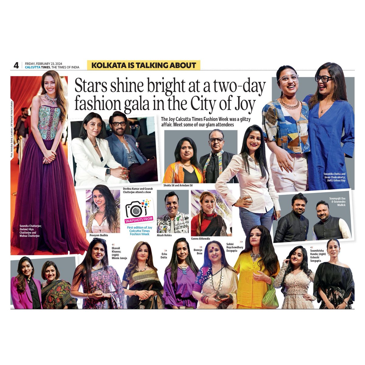 The Calcutta Times Fashion Week was a glitzy affair. Glimpses.. #CTFW2024 #FashionShow #fashionweek #kolkata #calcuttatimes