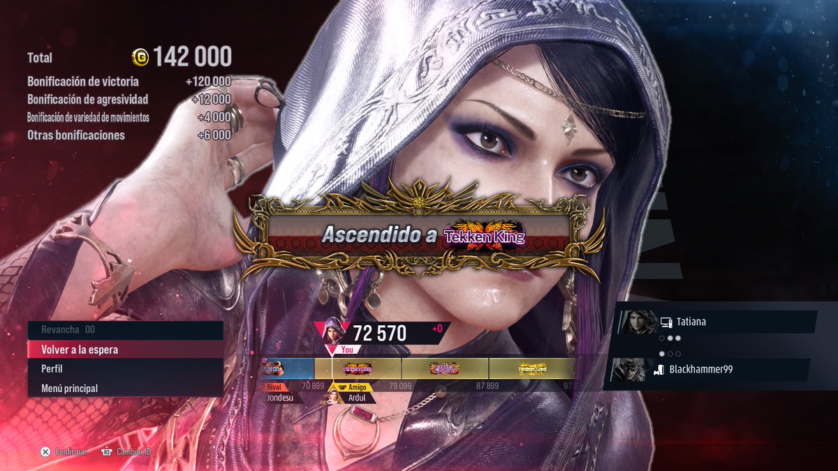 Trace_AFJ's tweet photo. It was such a struggle but I made it 😪 We back at Tekken 6 times, love how they nerfed every single one of her moves in more than one way. Big OOF #TEKKEN8 #Zafina https://t.co/5v4JXU4ghi