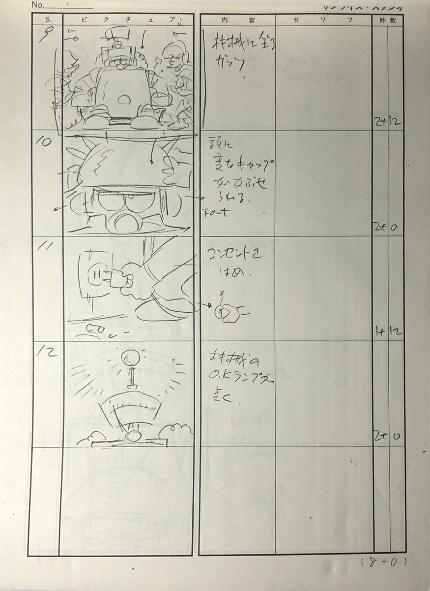 こんなの出て来たシリーズ 「ろぼっ子ビートン」#10 絵コンテ 安彦良和さん その2