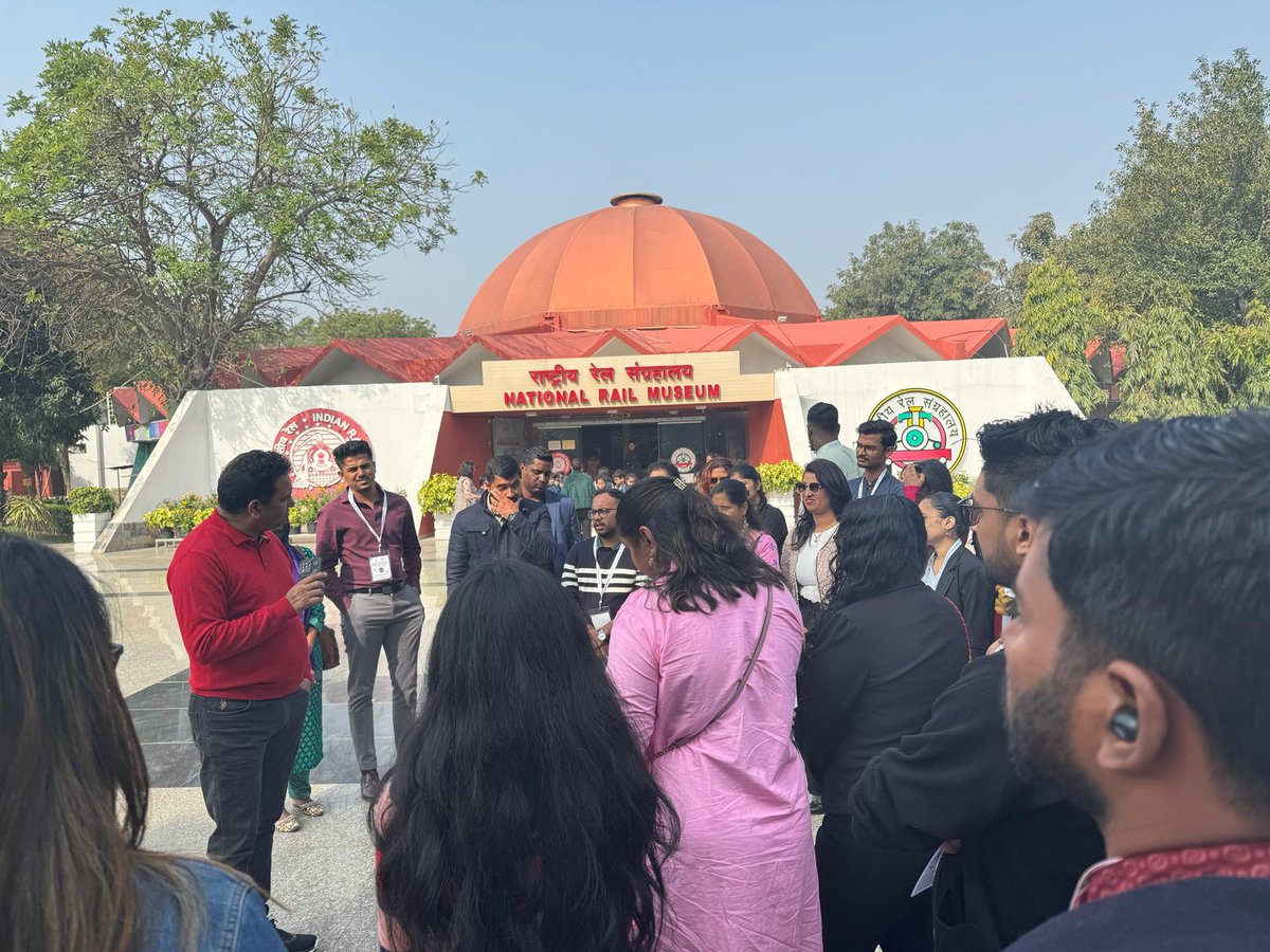 Participants of 73rd #KnowIndiaProgramme visited National Rail Museum @nationalrailmus & learned about the legacy, developments & evolution of Indian #Railways. #73KIP #indiandiaspora #indianrailways