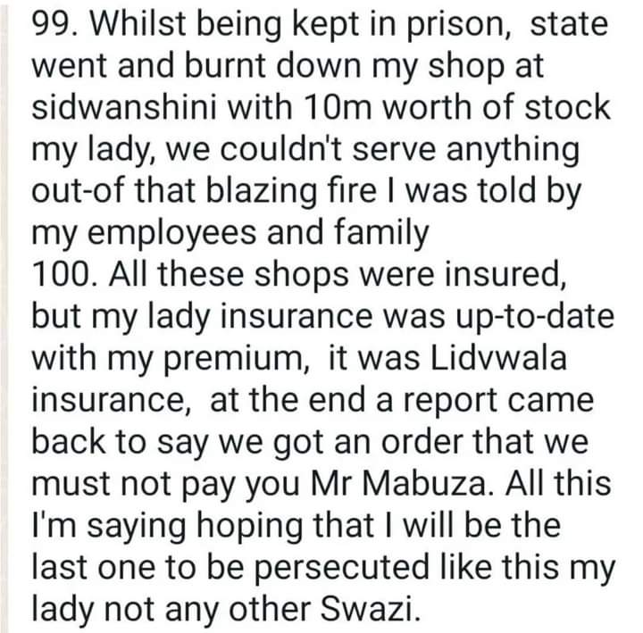 EFF_Swaziland's tweet photo. Even when languishing in the dungeons if the enemy, Bacede Mabuza breathes hope and courage to the motive forces, we are with you Mabuza. https://t.co/51IQZAZB66