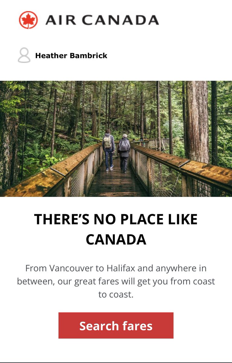 I’m a fairly loyal @AirCanada traveller and pretty well use them exclusively for flights to St. John’s, NL (on the most easterly coast in Canada) so this really bugs me!! Please do better, AC! (And do some better training with that marketing Dept!) #CanadaHasTHREEcoasts @NFLD
