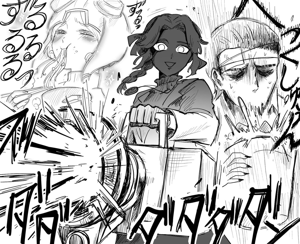 中華限定コラボのエモートどれも音激しめでめっちゃ良い
1枚絵にしたらカオスになった 