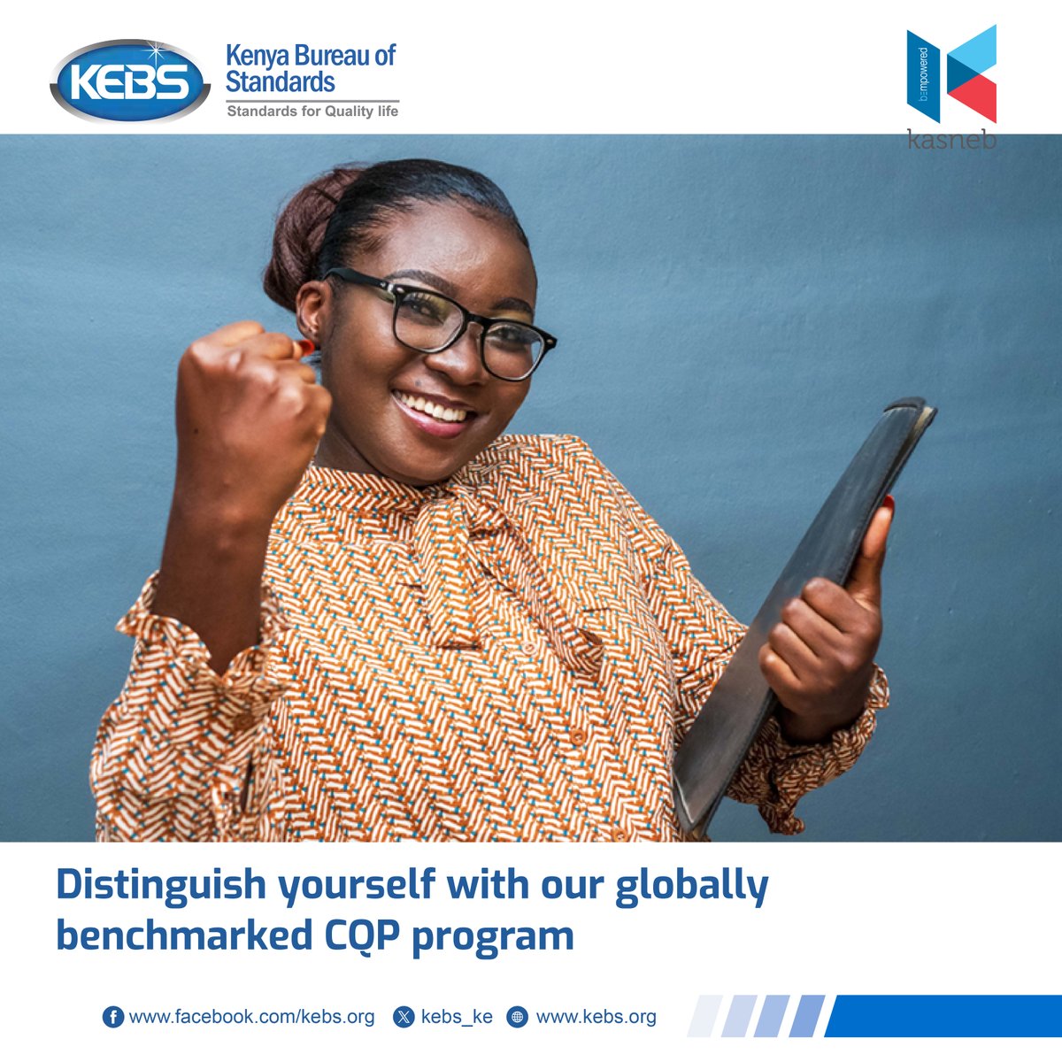 KEBS_ke's tweet photo. In accordance with international best practices, the #CertifiedQualityProfession Program is distinctly market-driven, establishing its core competencies through a comprehensive analysis of stakeholder needs. Register and start your journey today!!!
#QualityCertified ^JKK https://t.co/XZVB0odRmg