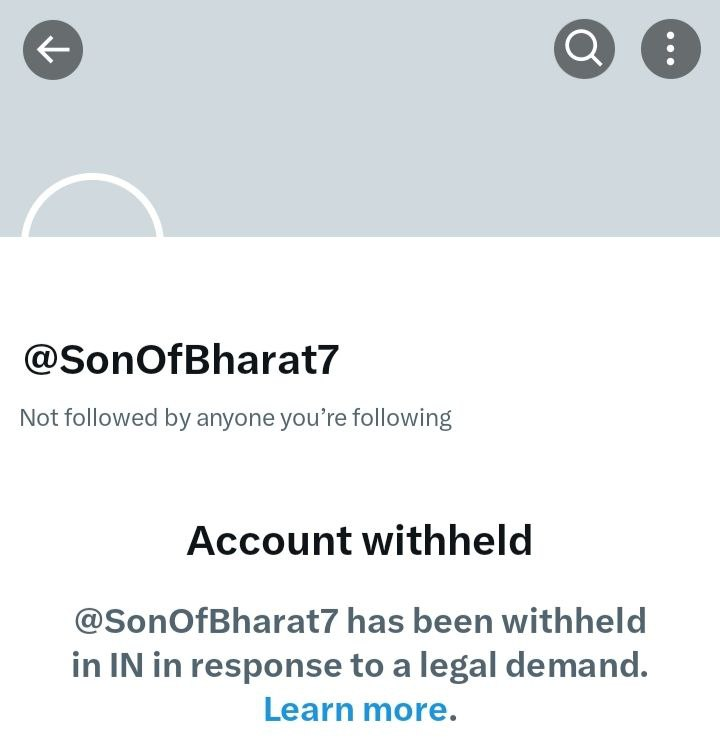 IndianCDefender's tweet photo. Case no : 101
Accounts Withheld : @SonOfBharat7
43.7K Followers🔥🔥
INDIAN CYBER DEFENDER legal team proceedings & Reporting done for mentioned account and now in India. https://t.co/BJ1wYJDltD