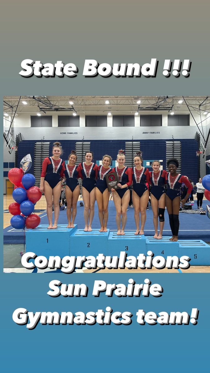 Congratulations to our girls on qualifying to State Again this year!! Congratulations to Avery (FX, AA) and Audrey FX) for individually qualifying as well!! #confidenceiskey