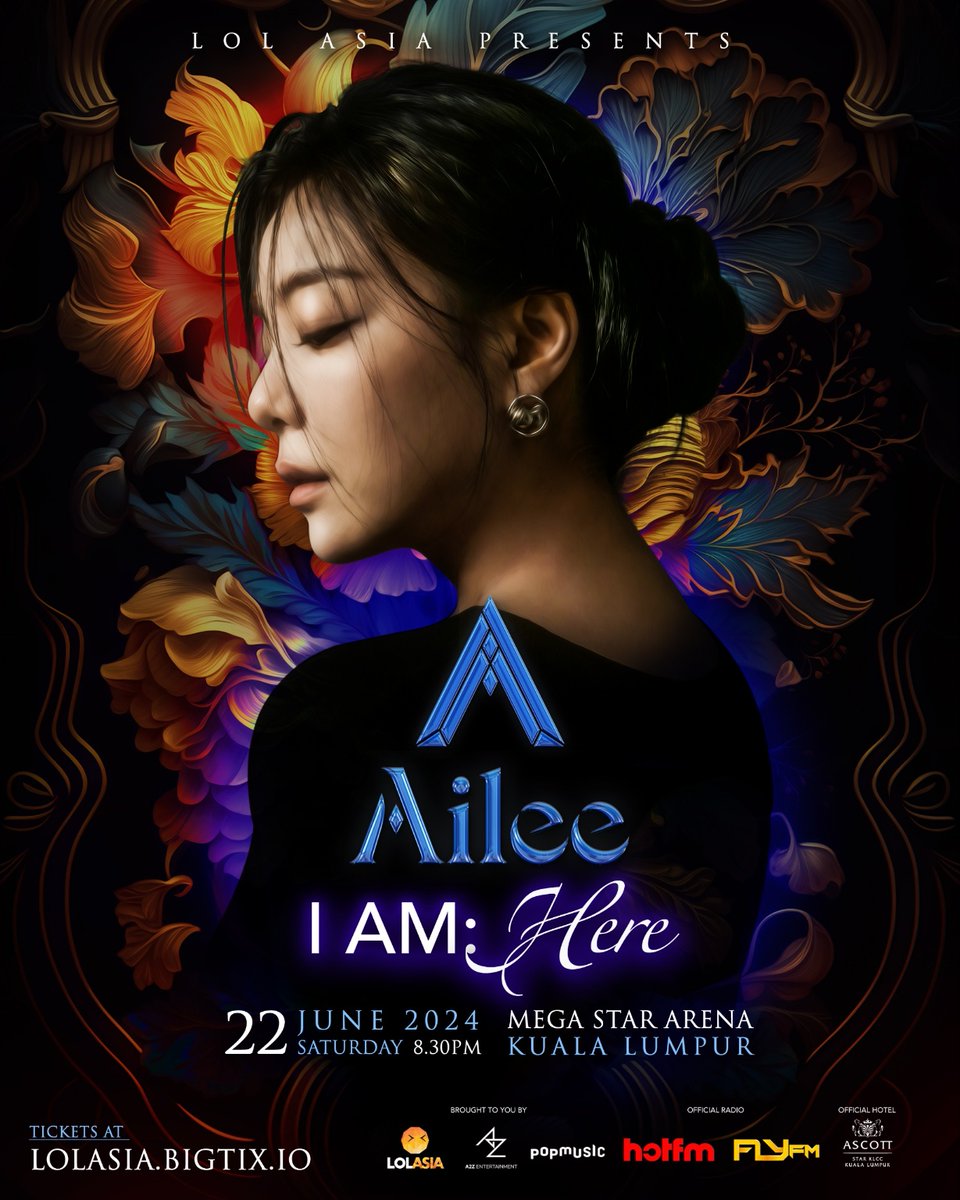 itzailee's tweet photo. [📢]
에일리 KUALA LUMPUR ‘I AM : HERE’ CONCERT 티켓 예매 오픈 안내

▪️공연 일정
24.06.22 (토) 8:30PM (MYT)

▪️공연 장소
Mega Star Arena

📍 티켓 판매처 
- https://t.co/l7Day2ExdF (https://t.co/OSxHKKPaCp)

📅 티켓 오픈 일정
- 24.03.02 (토) 1PM (KST)

#에일리 #Ailee https://t.co/PMGj2Ssl22