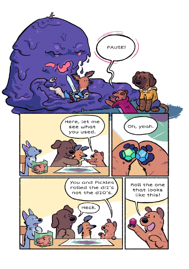 Holy sniff folks! We’re in the final stretch! The DnDoggos graphic novel is out on Tuesday! I seriously cannot wait for you all to read this book. It’s been such a long process and I can’t believe it’s finally happening! If you enjoy it, please consider leaving reviews!