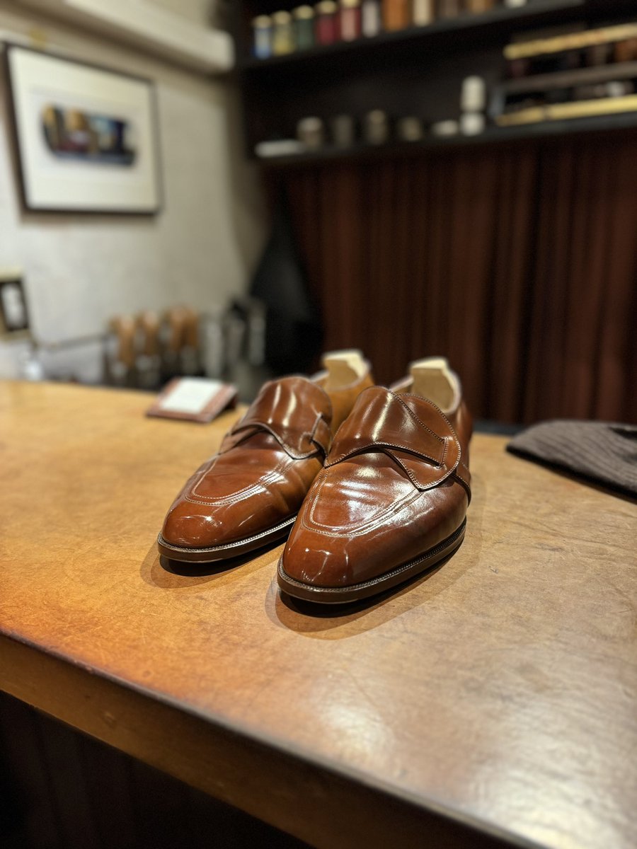 baboocon's tweet photo. 良い磨き。
#brifth #靴磨き #shoeshine #yuigohayano #bespokeshoeworks #bespokeshoes #cordovan https://t.co/gaWbs7vWzj