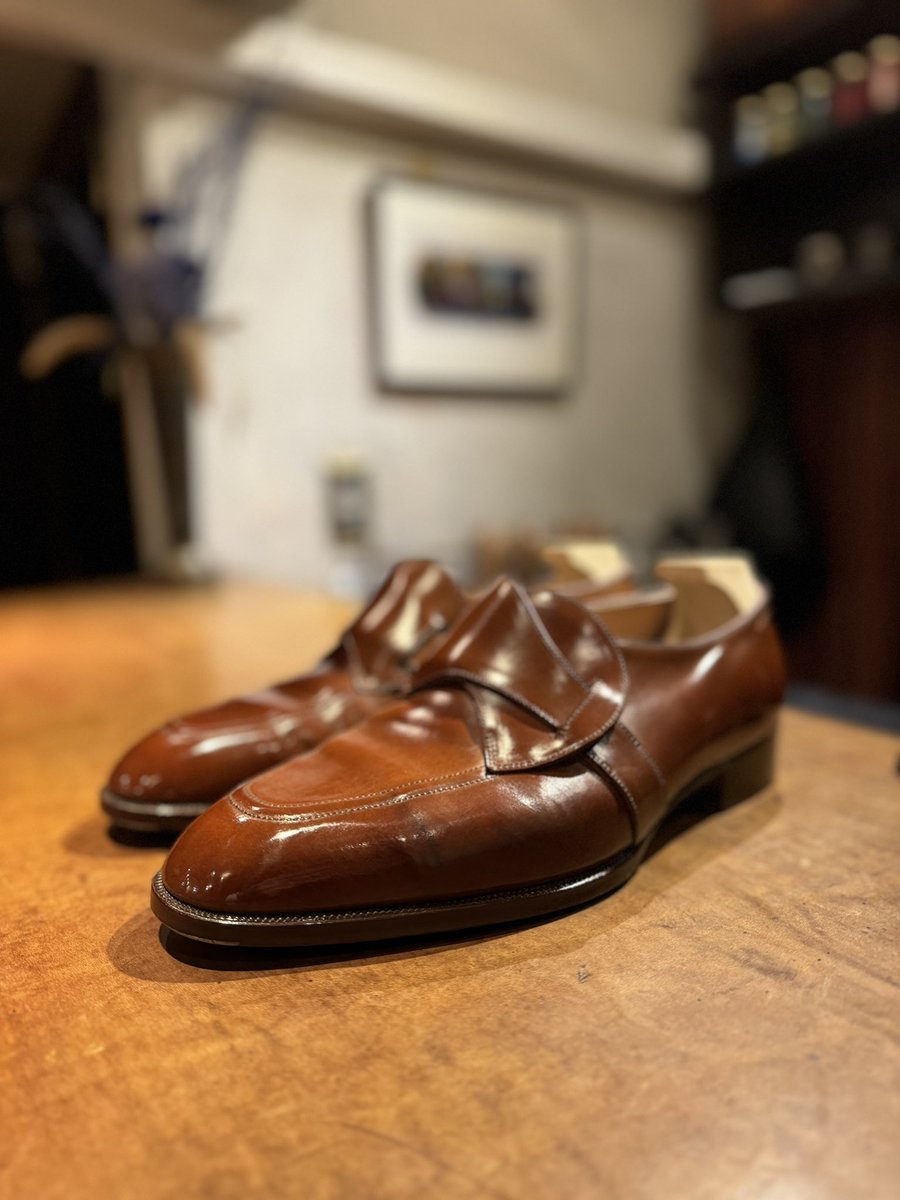 baboocon's tweet photo. 良い磨き。
#brifth #靴磨き #shoeshine #yuigohayano #bespokeshoeworks #bespokeshoes #cordovan https://t.co/gaWbs7vWzj